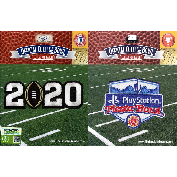 2020 College Playoff Jersey Patch /& Playstation Fiesta Bowl NCAA Patch Combo